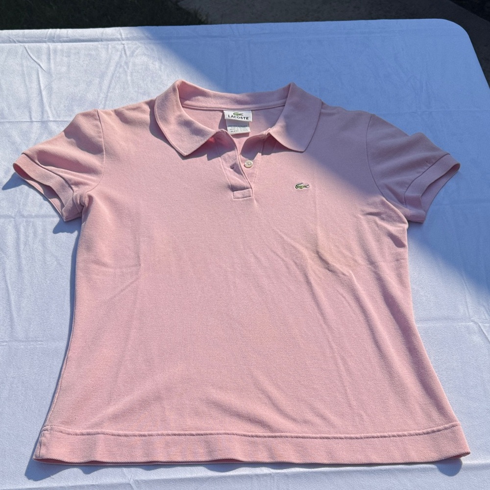 Lacoste Light Pink Polo Shirt